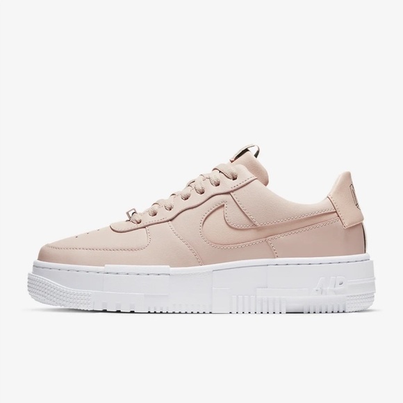 Nike Air Force 1 Pixel Sneakers Particle Beige White Size 9 - Picture 10 of 11